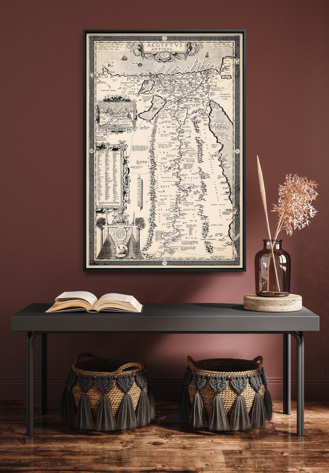 Ancient Egypt - Vintage Map Print, Wall Art Home Gift - Etsy