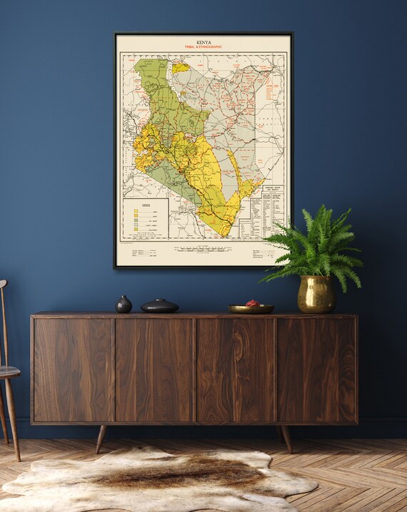 Kenyan Home Gift Kenya Decor Wall Art Kenya Tribal and Ethnographic