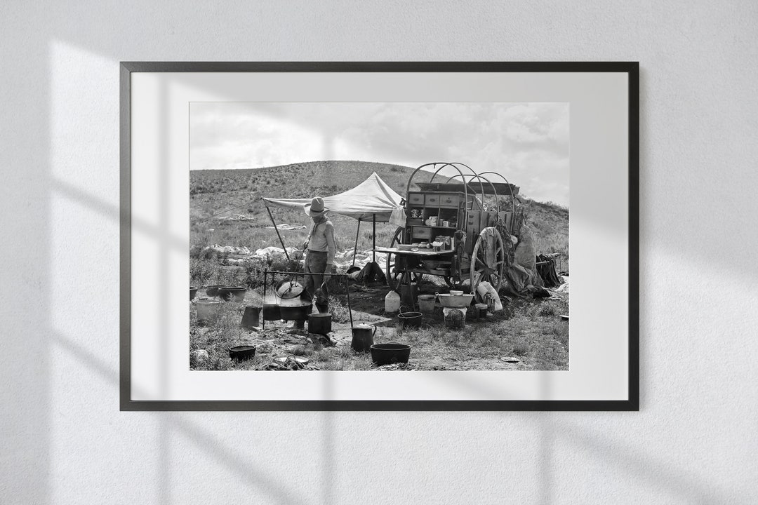 Texas Cowboy Chuck Wagon Print: Vintage Frontier Cuisine Photography - Etsy