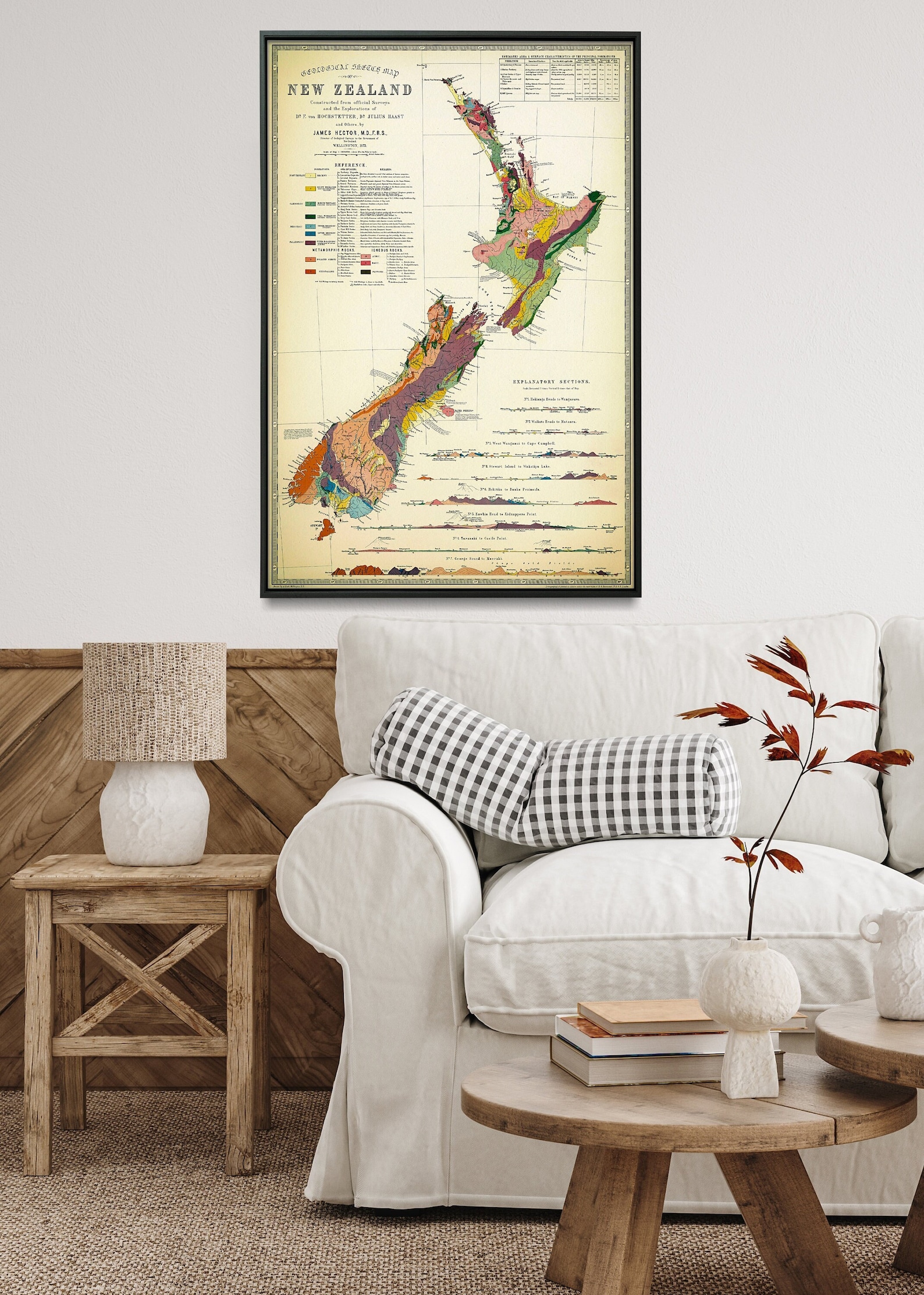 Geological Map of New Zealand Geologic New Zealand Map - Etsy