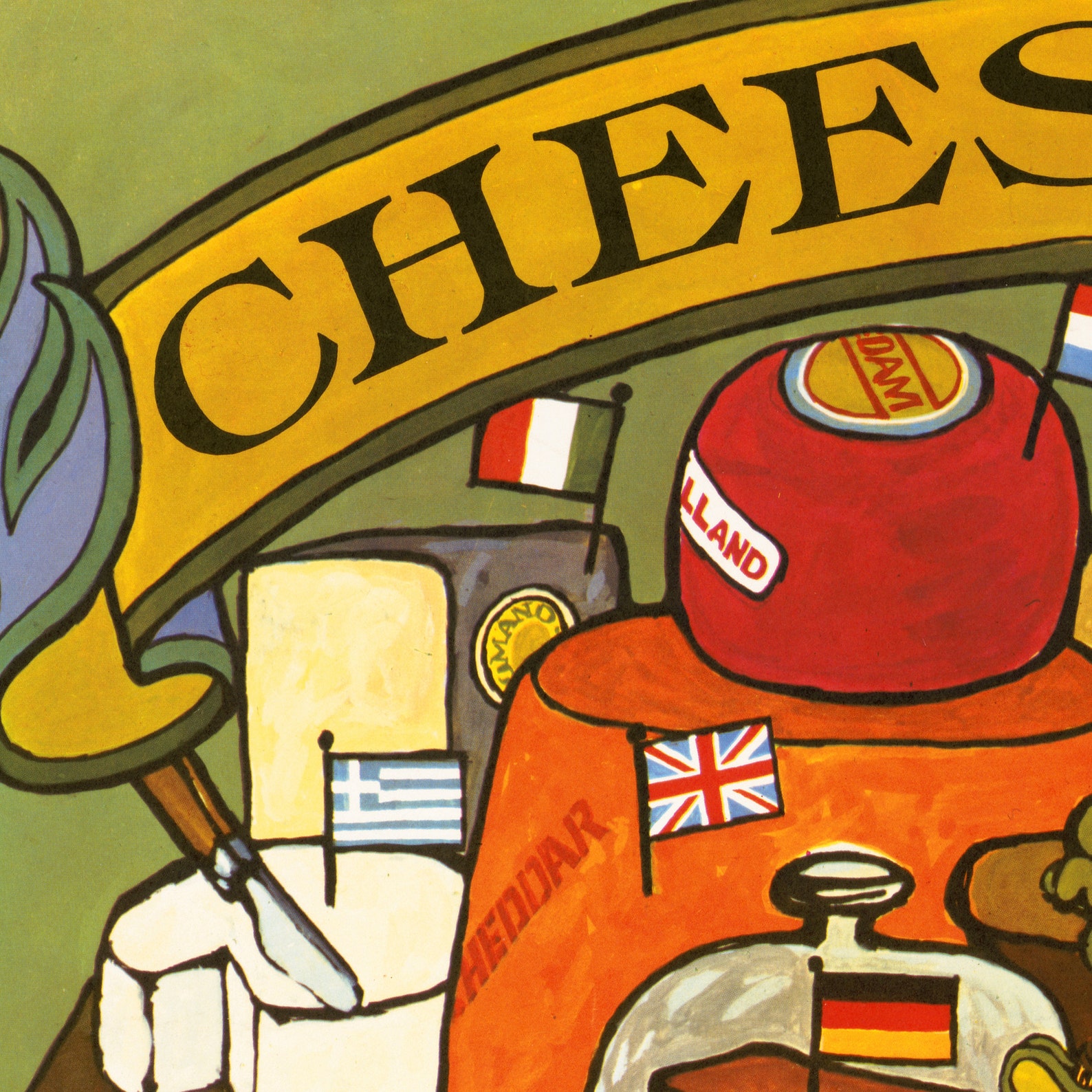 Vintage Cheese Kitchen Wall Art Print Restaurant Art Decor | Etsy