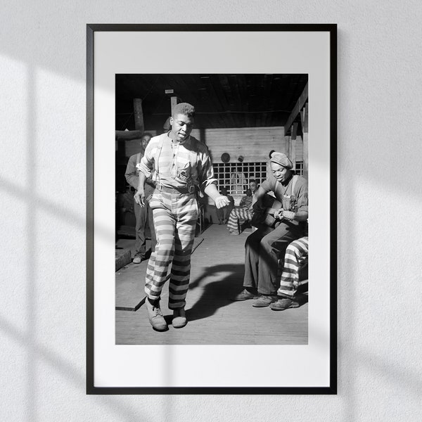 Jailhouse Rock: Black and Blue - Vintage Black & White Photography Print