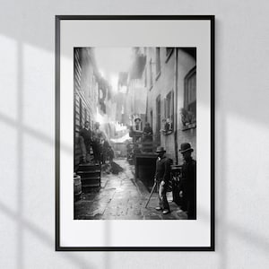 New York: Bandits&#39; Roost, 59 1/2 Mulberry Street - Vintage Black & White Photography Print