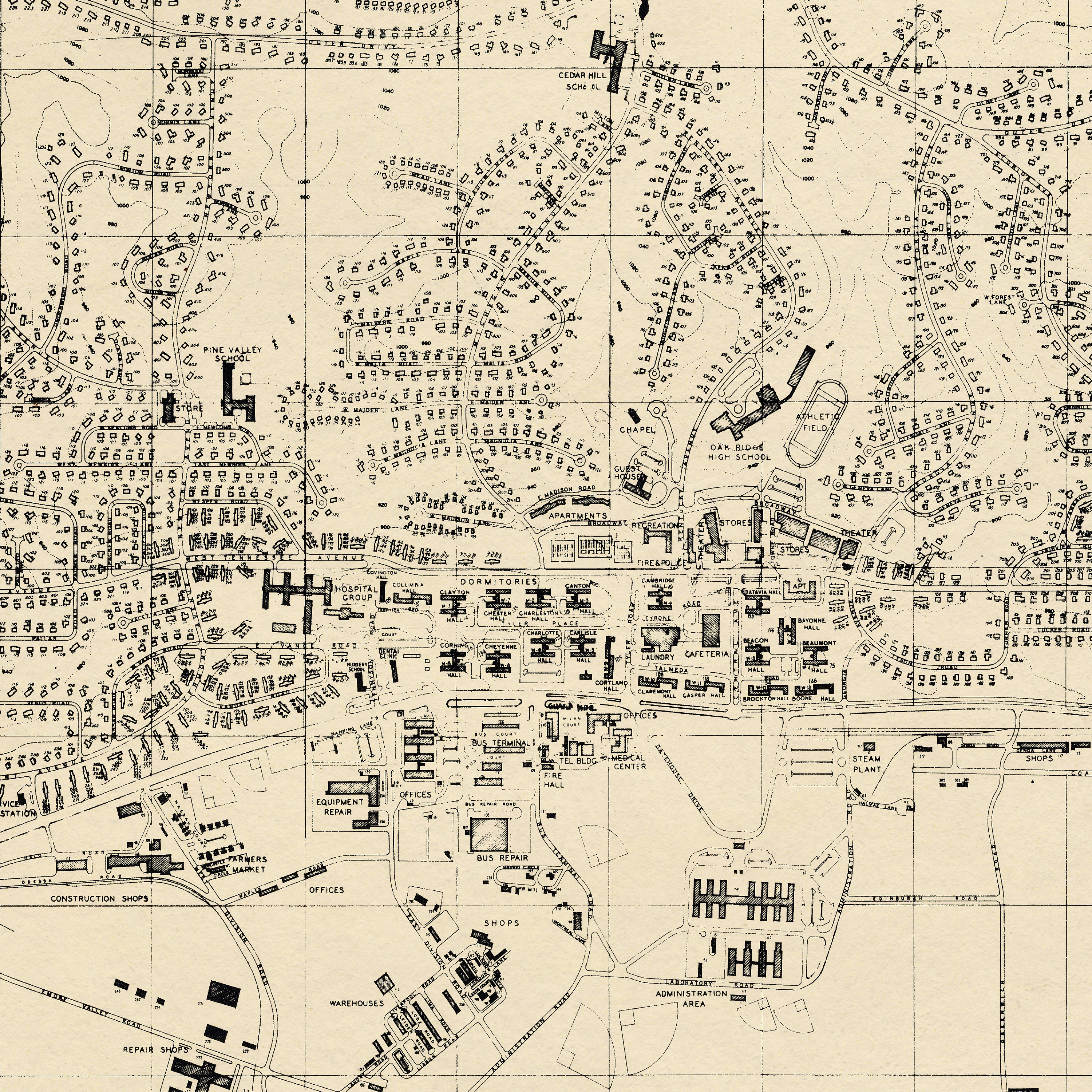 Oak Ridge Tenn Map