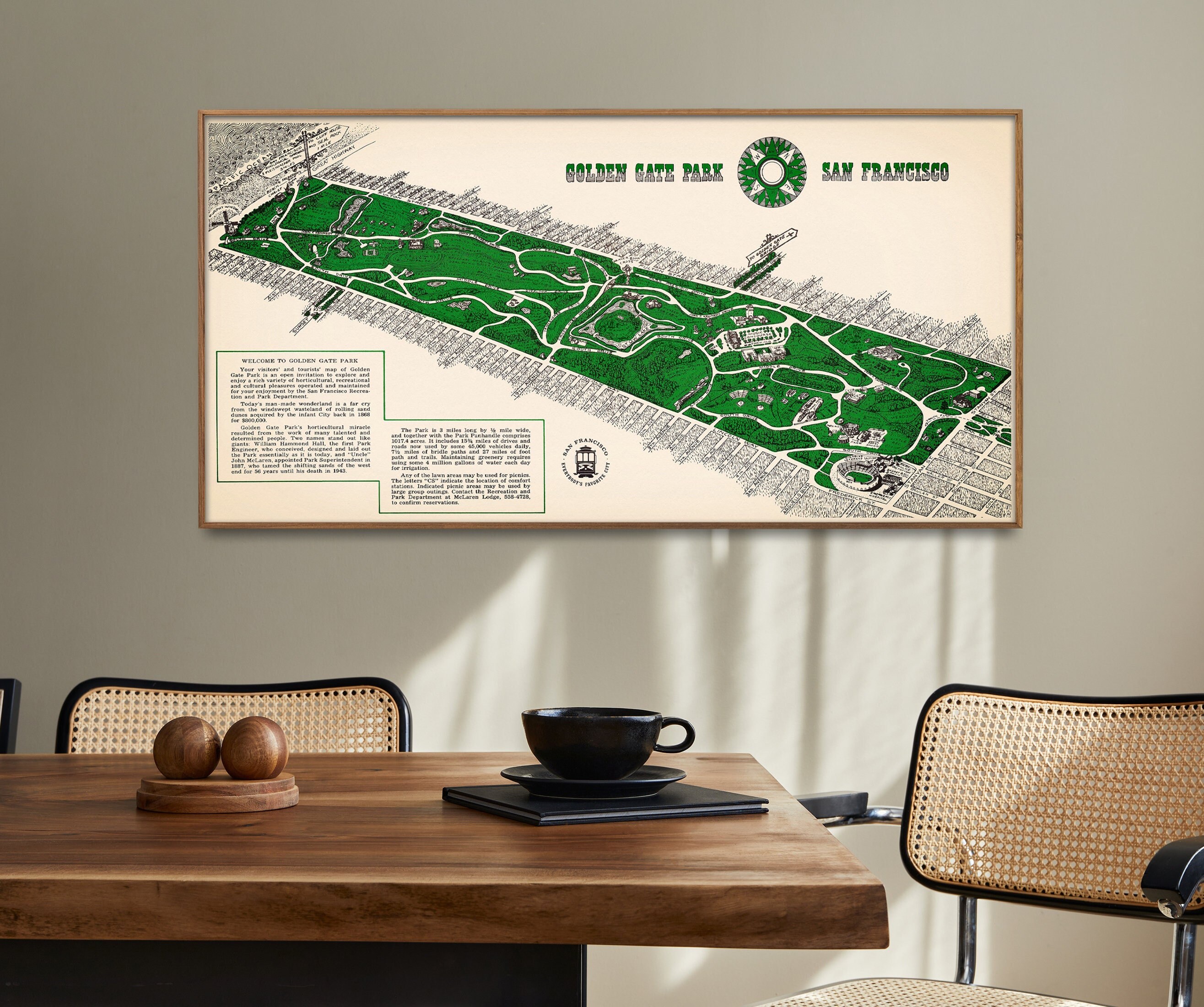 Golden Gate Park Map - Il Fullxfull.4017803189 S4do