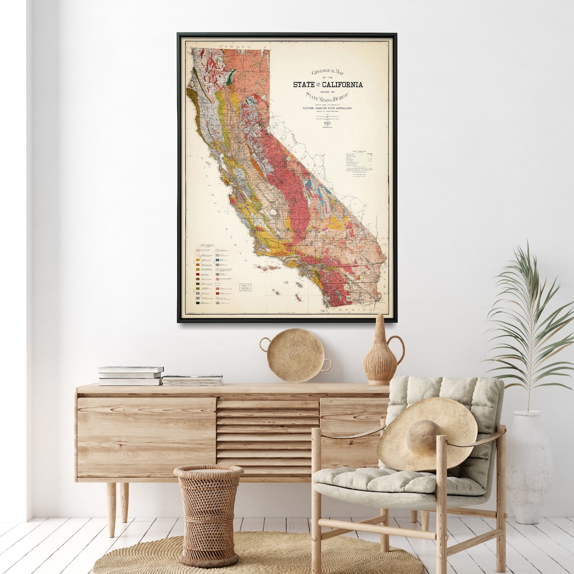 Geological Map of California Geologic California Map Poster - Etsy