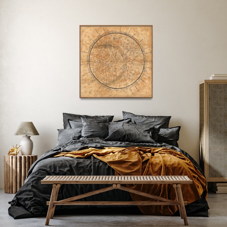 1800 Korean Celestial and Zodiacal Constellation Chart Zodiac Wall Art Poster 1800 Korean Celestial and Zodiacal Constellation Chart Zodiac Wall Art Poster