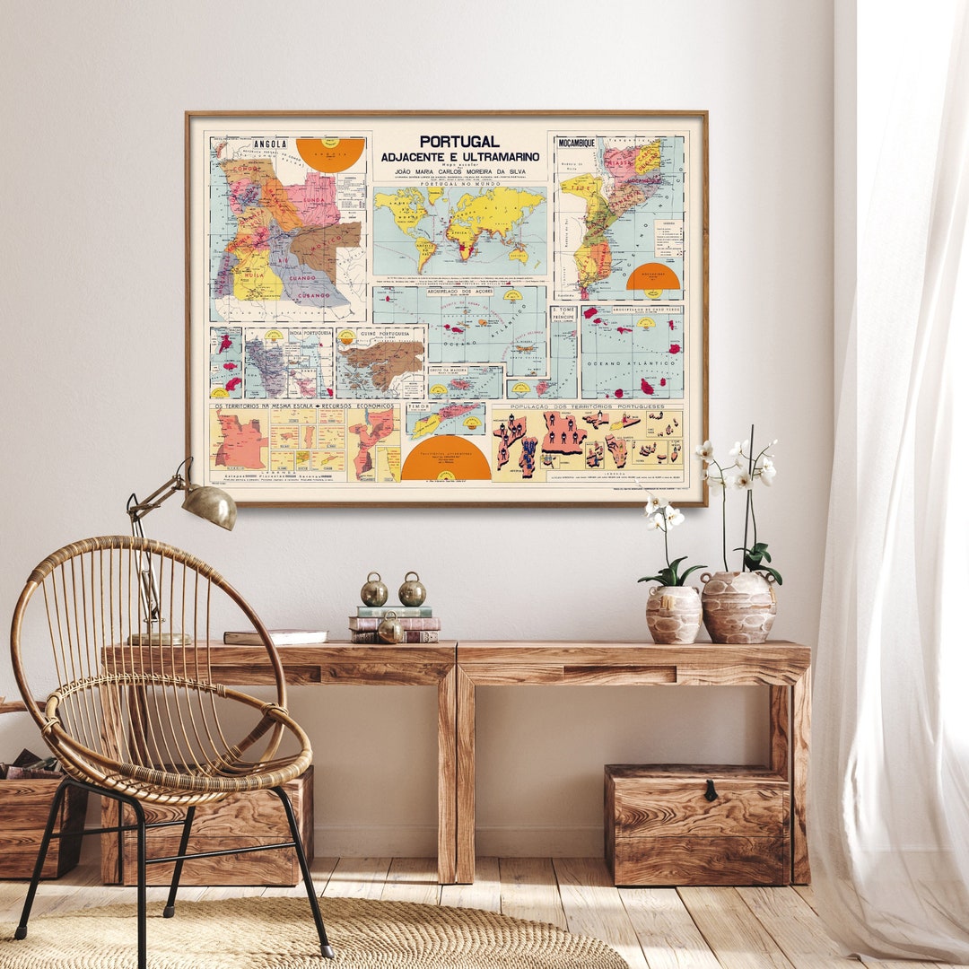  Portugal Wine Regions Map 1958 Canvas Living Room Decor Poster  Artwork Home Wall Decor Canvas Poster Wall Art Decor Print Picture  Paintings for Living Room Bedroom Decoration 24x36inch(60x90cm): Posters &  Prints