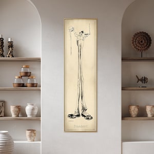 Vintage Beer Poster| Tall & Narrow Beer Wall Art| Funny Beer Lover Gift| A Restored Reproduction