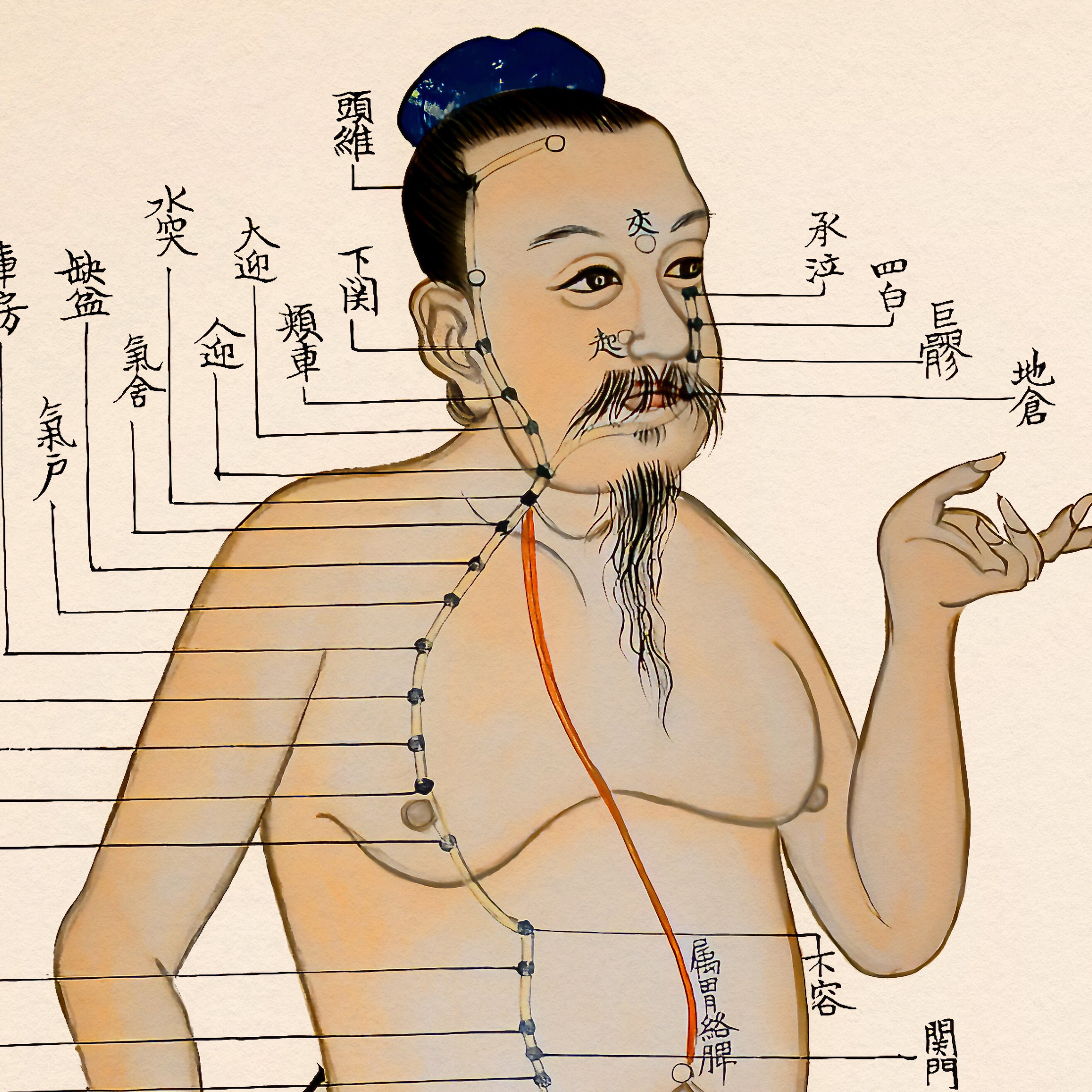 Tableau Mural Chinois Et Anglais Des Points D'acupuncture, Facile à  Comprendre, Enregistrement Détaillé, Affiche D'acupression Avec émoticône  Pour Hommes 