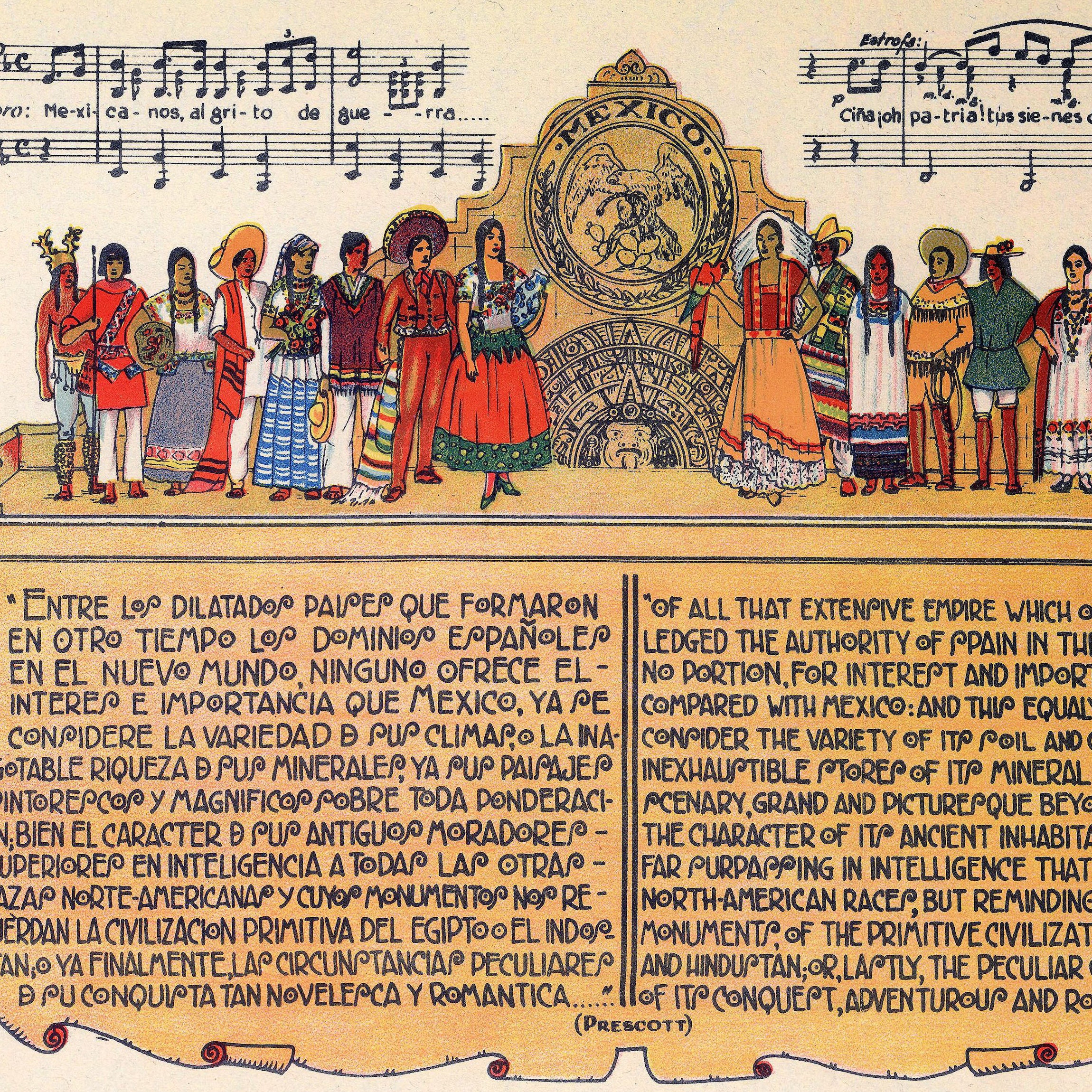 Carte Ancienne Du Mexique 1931 – Reproduction Vintage Prête à Encadrer – Ted's Vintage Art