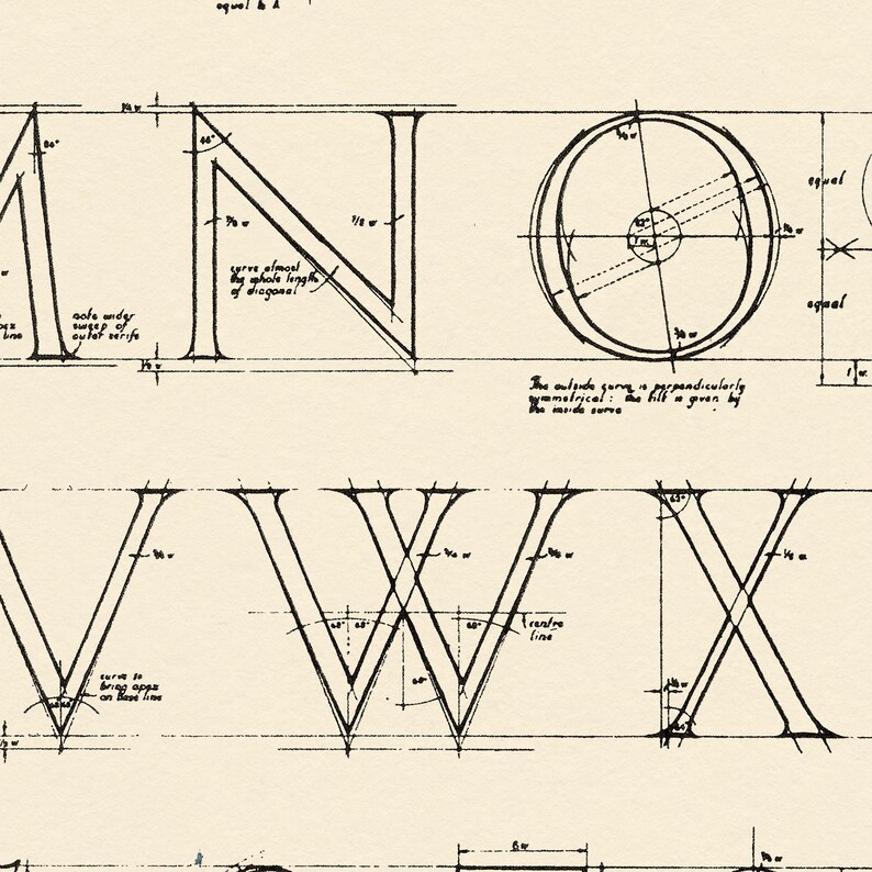 Trajan Column Rome Lettering Roman Alphabet: Trajan Column Lettering - Vintage Chart Print, Wall Art ...