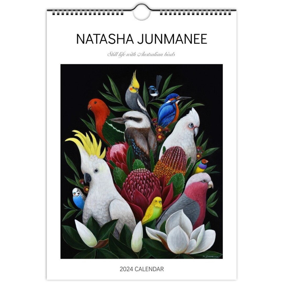 2024 Wall Calendars Still Life With Australian Birds Etsy