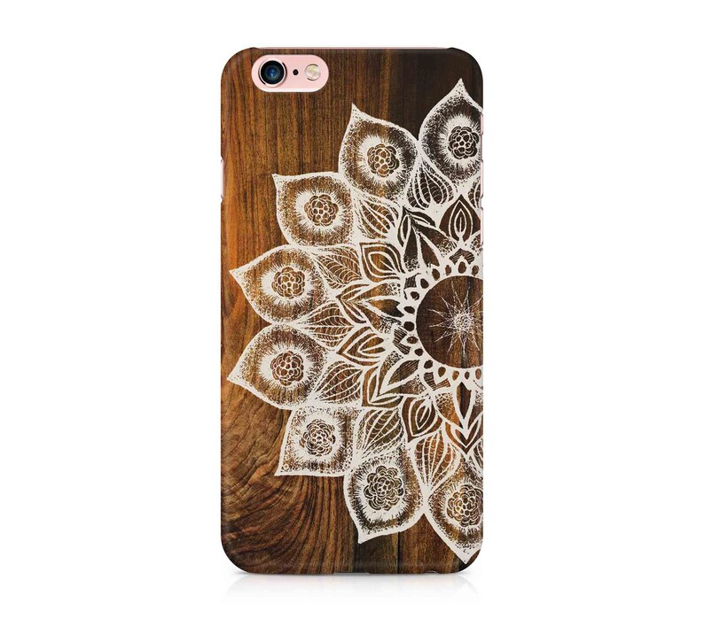 Mandala Wood Print Phone Case for Motorola Moto G7 G6 G6+ Plus G5 G4 Google Pixel 6 Pro 5 4 4A 4XL 4 5G 3 3XL 3A 3AXL 2 2XL A XL Snap Cover 