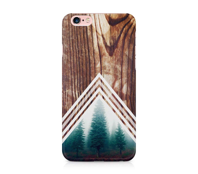 Forest Chevron Wood Print Phone Case for Huawei P40 P30 P20 P10 P9 P8 Lite Pro Mate 30 20 X 10 9 P Smart Z Y7 Y6 2019 Y5 2018 G8 Skin Snap 