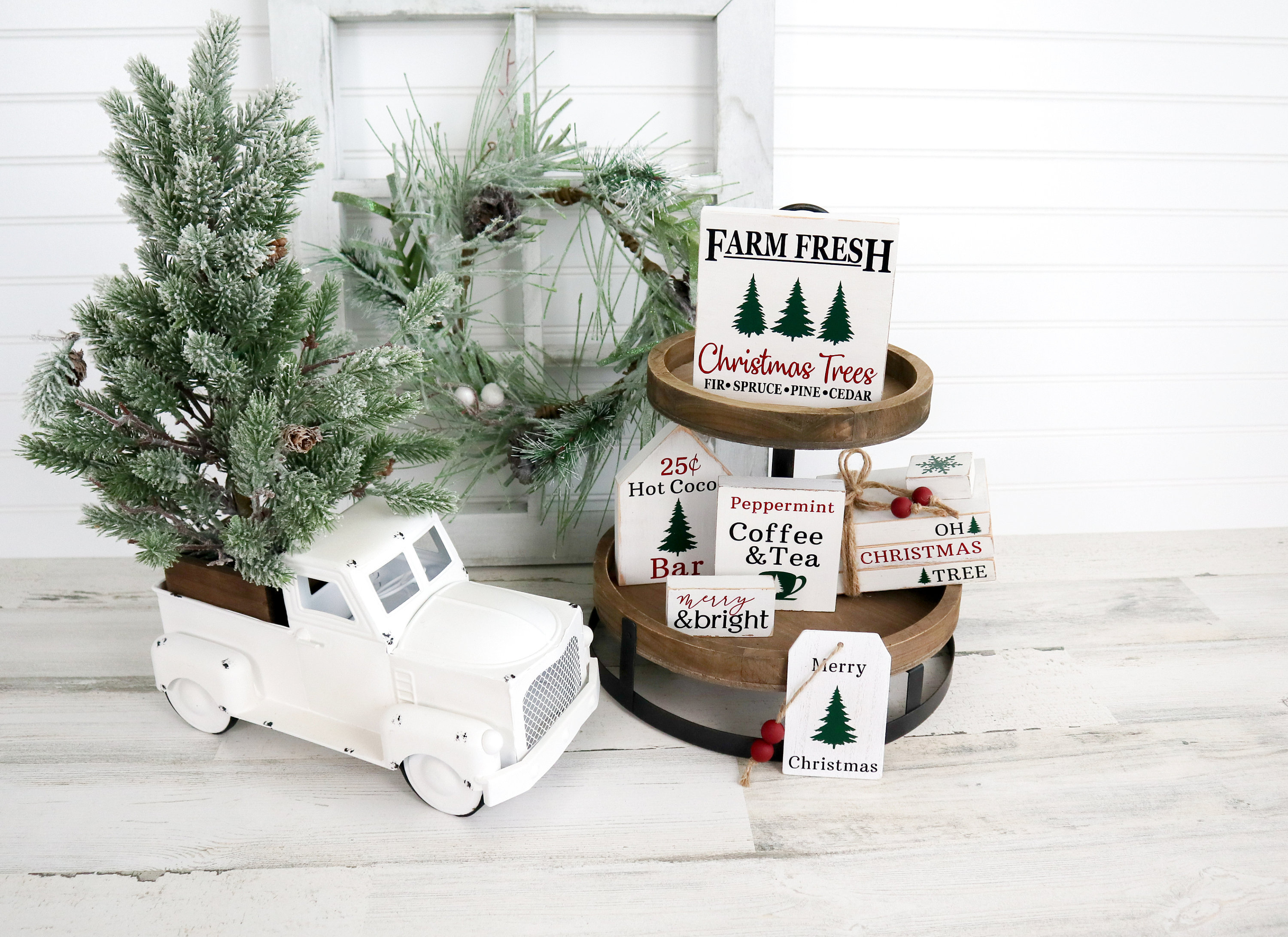 Tier Signs Tier Tray Mini Signs, Farmhouse Tier Tray Signs, Family Tier Tray ...