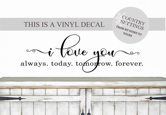 I Love You Vinyl Decal Farmhouse Love Vinyl Wall Art Etsy I Love You Vinyl Decal Farmhouse Love Vinyl Wall Art Etsy
