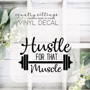 Gym Car decal, Fitness Decal, Work Out Car Vinyl Decals