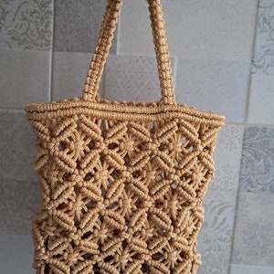 macrame bag knitted bag wicker bag