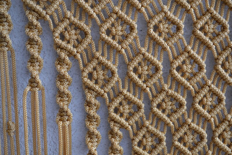 Macrame Wall Hanging Gold Etsy Australia