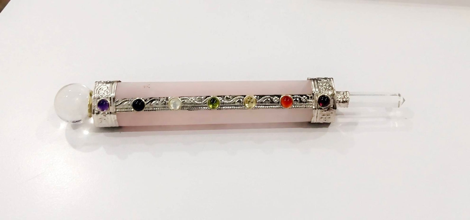 rose quartz chakra wand rose quartz chakra wand