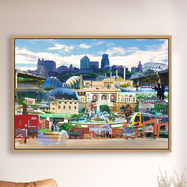 Canvas Painting Kansas City Etsy