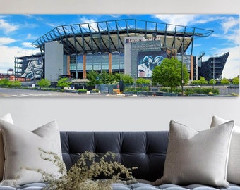 Philadelphia Eagles Super Bowl Panoramic Art: Fan Gift, Framed/Unframed Options