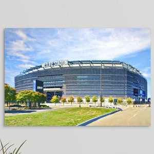 New York Giants, MetLife Stadium, Meadowlands, New York Giants fan, Man Cave, Guy Gift, Canvas or Fine Art Prints /framed or unframed