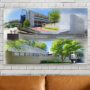 Sanford Stadium Art: UGA Football Print, Dawgs Man Cave Decor