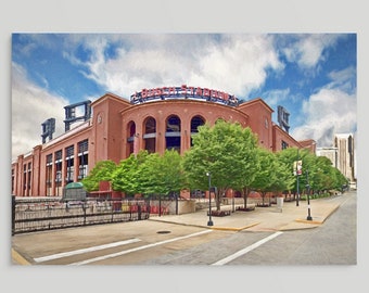 Busch Stadium Art Print or Canvas: St. Louis Cardinals Baseball, Framed/Unframed Options