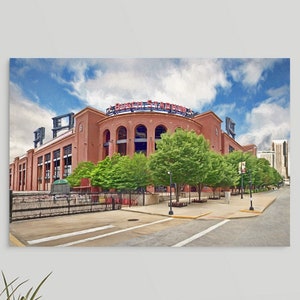 St. Louis Cardinals, Busch Stadium, Baseball Wall Art, St Louis, Missouri, Cardinals FAN gift, Boyfriend Gift, Framed/Unframed Canvas/Print