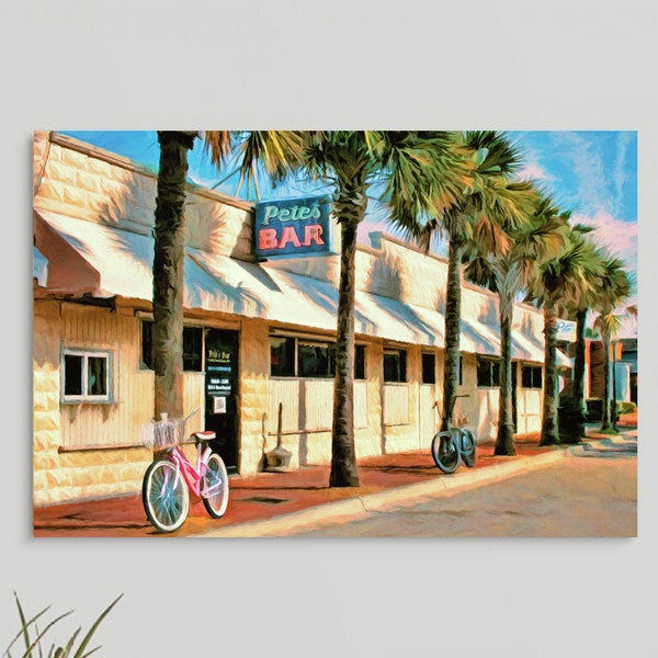 Pete's Bar, Neptune Beach, Florida, Historic Bar, Beaches Town Center, Jacksonville, Fine Art Print, Framed Print, Canvas, Framed Canvas