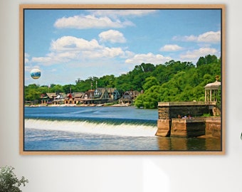 Boathouse Row Philadelphia Art Print: Schuylkill River, Philly Gift
