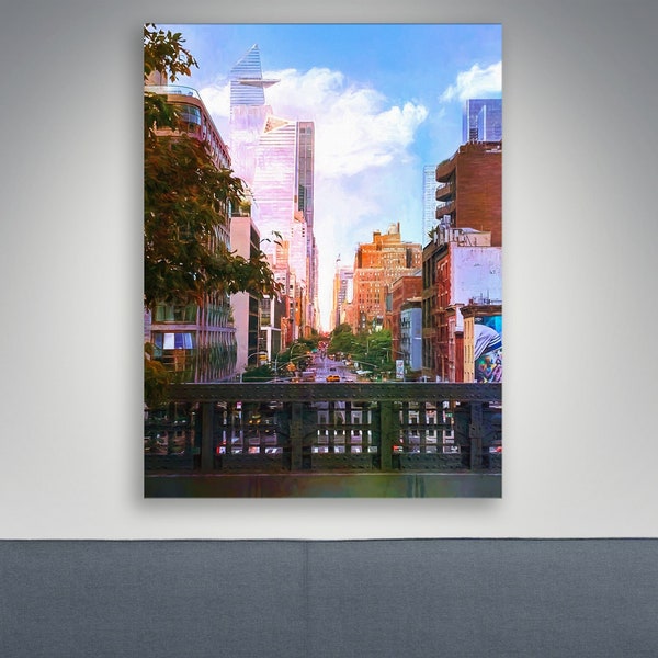 The High Line New York City NYC, High Line View, Chelsea Wall Art, Hudson Yards, The Edge, New York print, Framed/Unframed, Canvas or Print