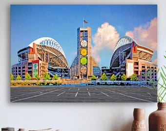 Lumen Field Art Print: Seattle Seahawks Stadium, Sports Wall Decor