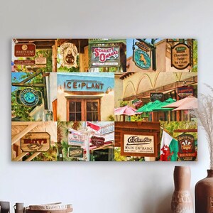 St. Augustine, Signs of St. Augustine, Historic City, Fine Art, St. Augustine Restaurants, Ice Plant, Framed/Unframed Canvas or Prints