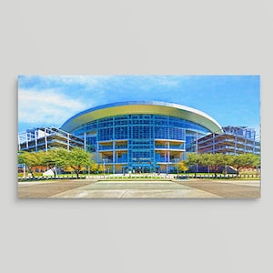Panoramic Houston Texans, NRG Stadium, Texans Football Stadium, Texans Football Print, Man Cave, Guy gift, Framed/Unframed Canvas or Print
