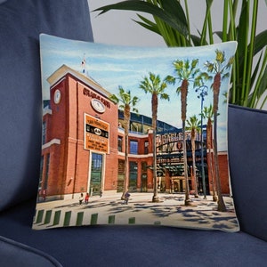 San Francisco Giants PILLOW,  Giants Fan Gift, Oracle Park, Man Cave, College Dorm, SF Giants Baseball Gift, Boyfriend Gift, Giants Decor