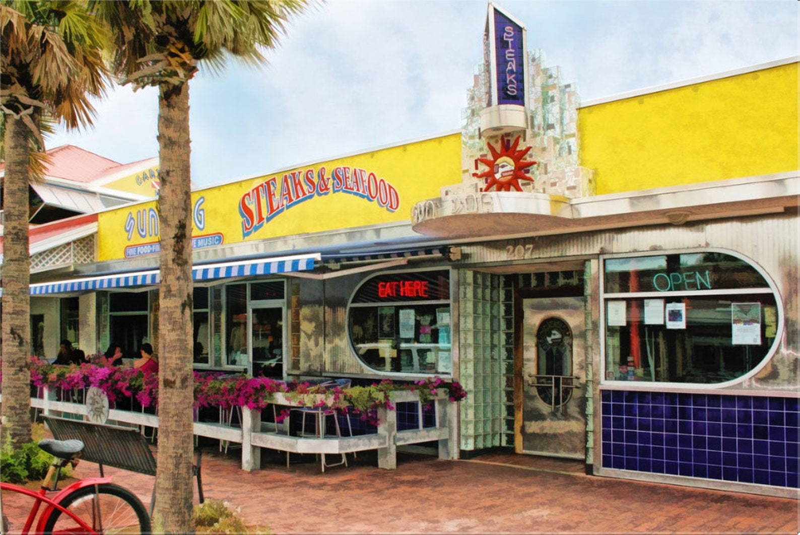 Sun Dog Diner Iconic Restaurant Neptune Beach Florida Etsy Italia