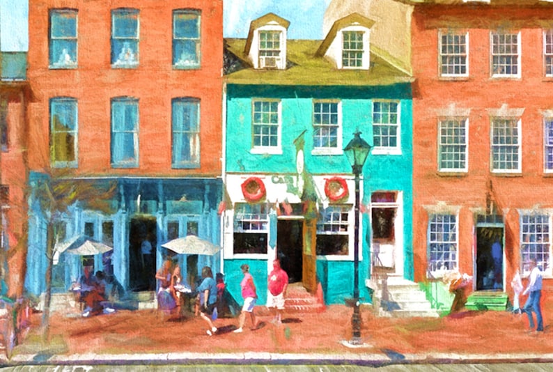 Fell's Point Cat's Eye Pub Baltimore Art Baltimore Etsy