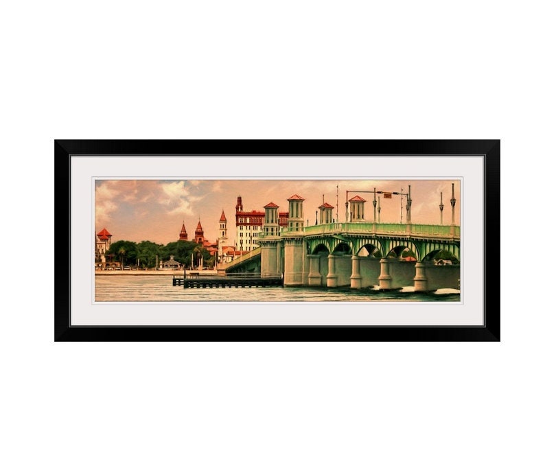 St. Augustine Bridge of Lions Drawbridge Sunset Historic - Etsy