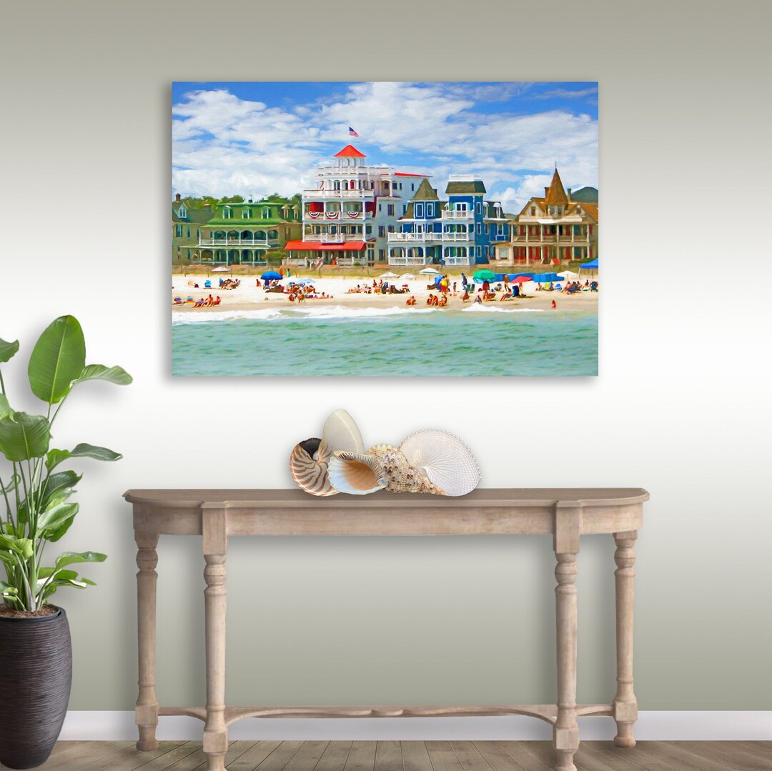 Cape May Beach Avenue, Cape May Wall Art, Cape May Beach Print, New