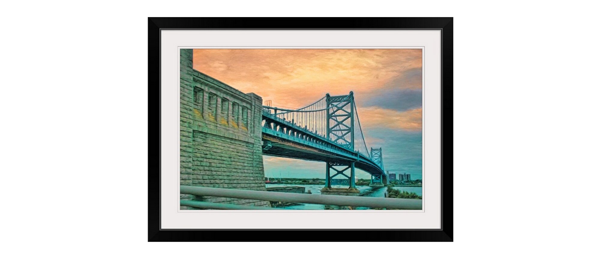 Ben Franklin Bridge Philadelphia Wall Art Philadelphia - Etsy UK