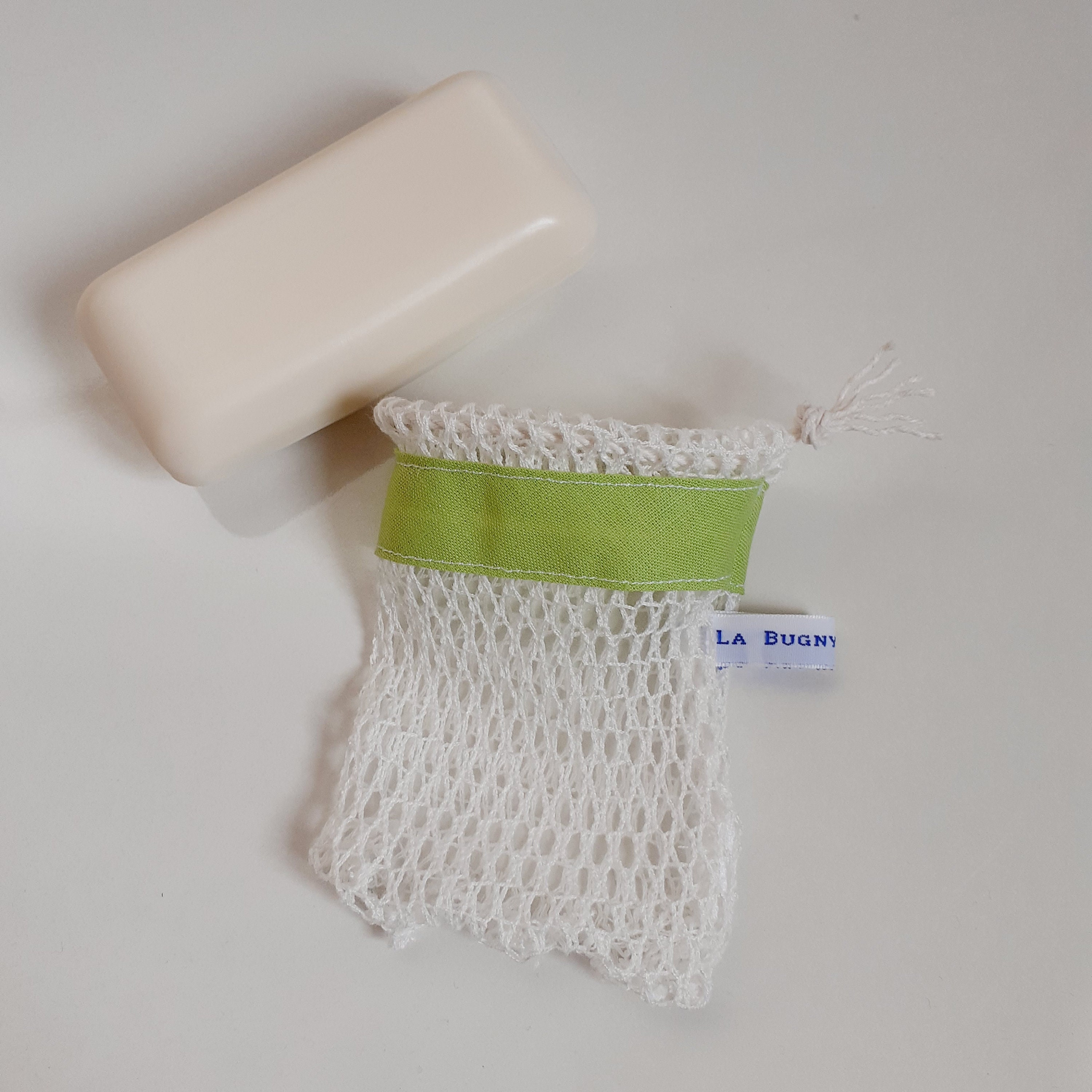 Filet Porte Savons Vert Pastel