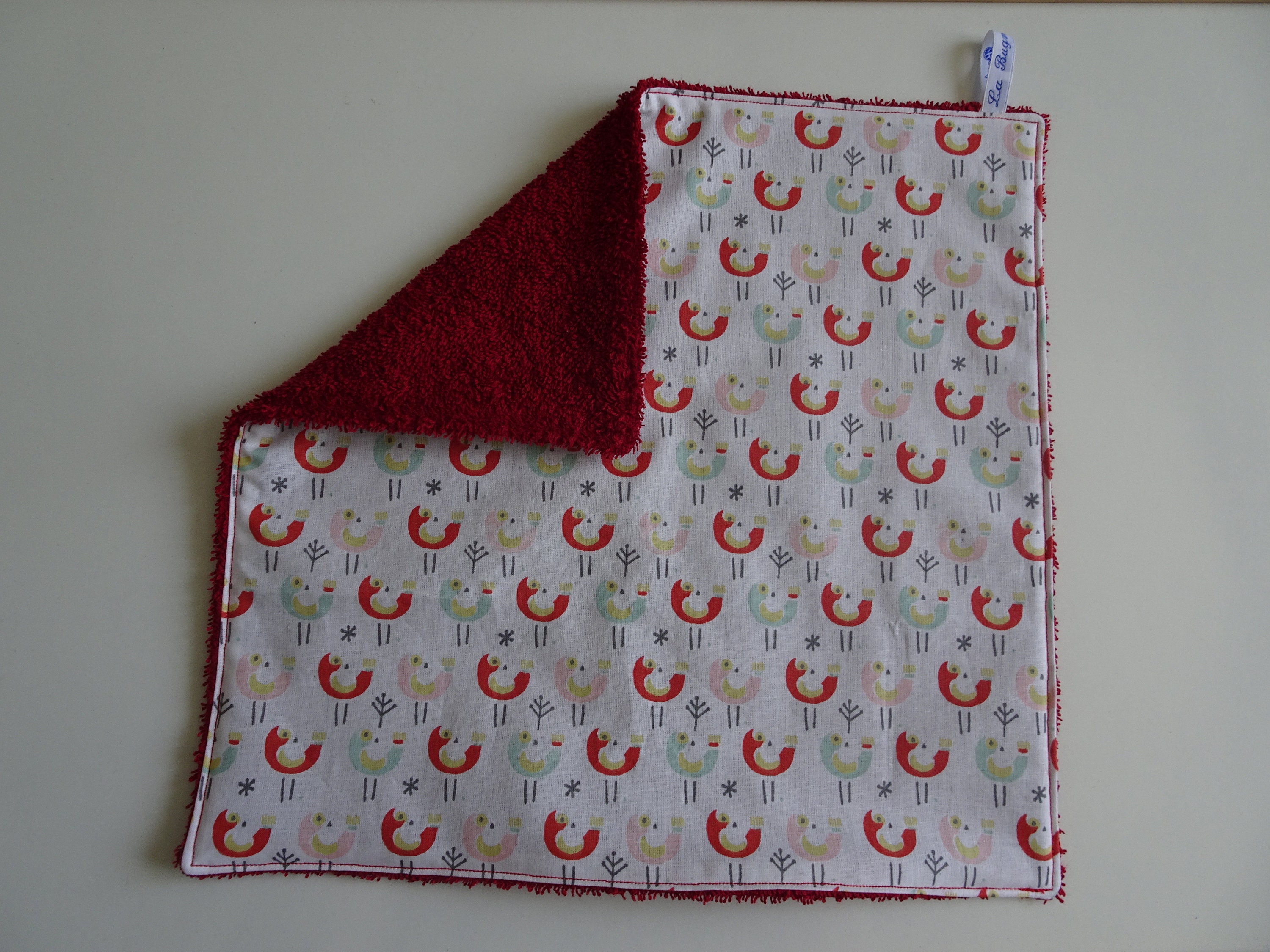 Serviette de Table Éponge Enfant Motifs Petites Poules