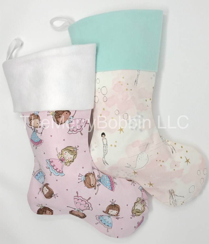 Personalized Christmas Stockings Christmas Stocking Girl Stocking Princess Christmas Stocking Pink Princess Stocking Pink Stocking.