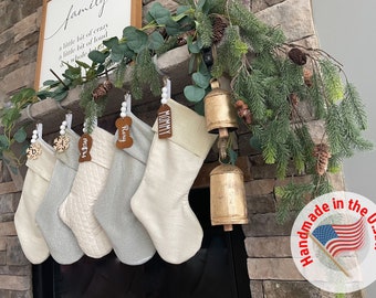 Ivory Christmas Stocking. Personalized Christmas Stockings. Linen Stockings. Gold Stockings. Farmhouse Stockings. Neutral Stockings.