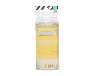 Heidi Swapp Washi Tape Tube, Yellow