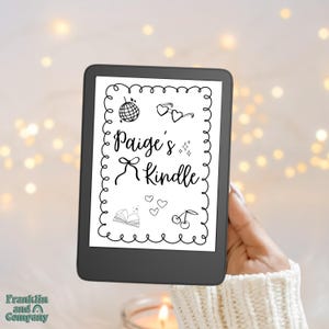 Trendy Kindle Lock Screen Aesthetic Kindle Wallpaper Custom E-Reader Background Personalized Kindle Screensaver Digital Download