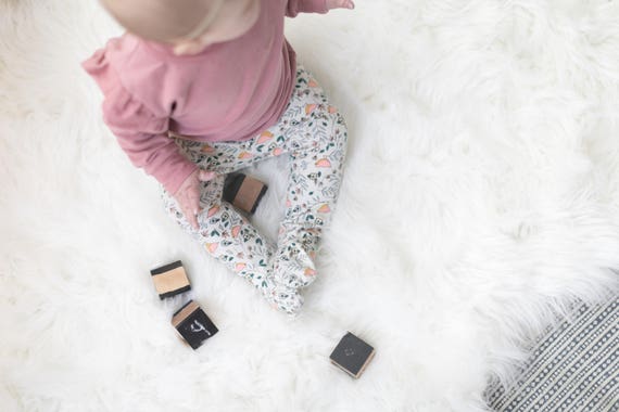 baby girl footed leggings